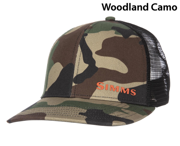 Simms ID Trucker Hat Woodland Camo Simms ID Trucker Hat Woodland Camo